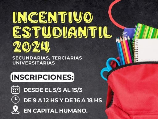 Incentivo estudiantil 2024