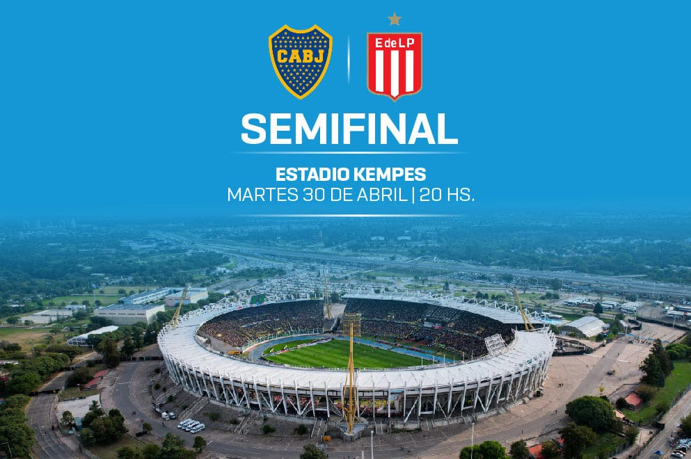 Boca y Estudiantes se cruzarán en el Kempes en semifinales por la Copa de la&nbsp;Liga