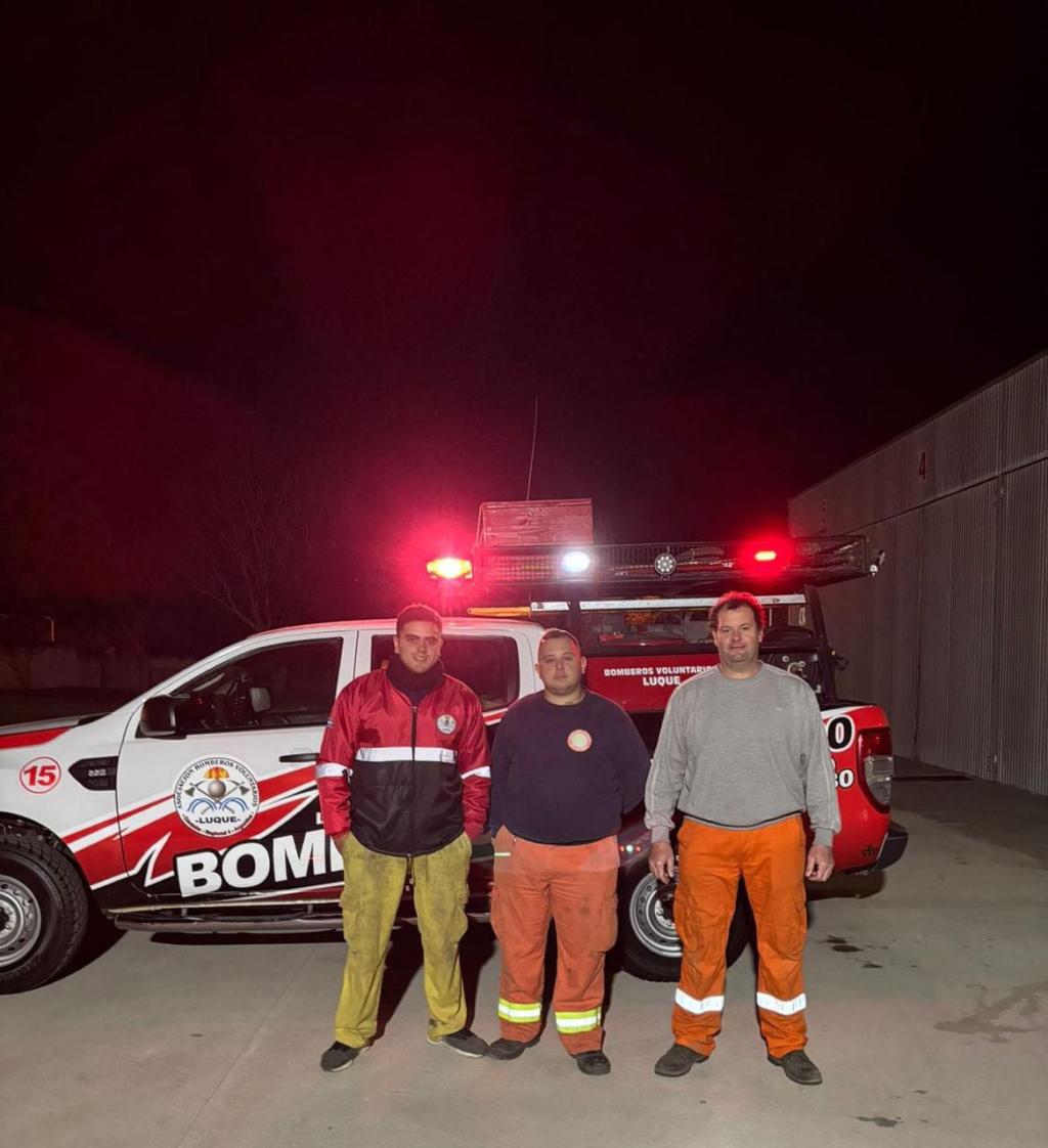Tres bomberos de Luque prestarán servicios en&nbsp;Yacanto