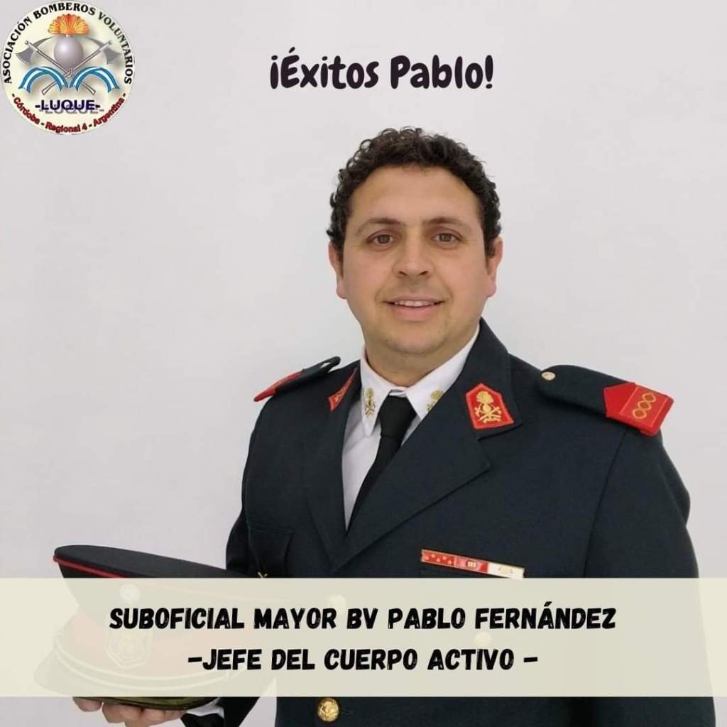 Pablo Fernández es el nuevo jefe de Bomberos&nbsp;Voluntarios